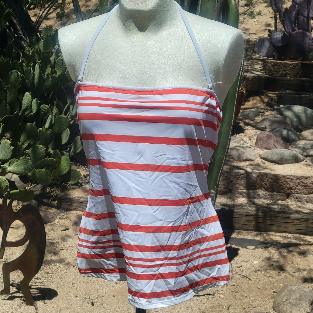 NWT Ralph Lauren 2014 Retro Swim Top Size 10